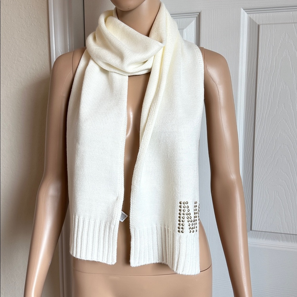 MICHAEL Michael Kors Cream Knit Scarf - Picture 7 of 12